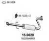 HONDA 18220SA5601 Middle Silencer